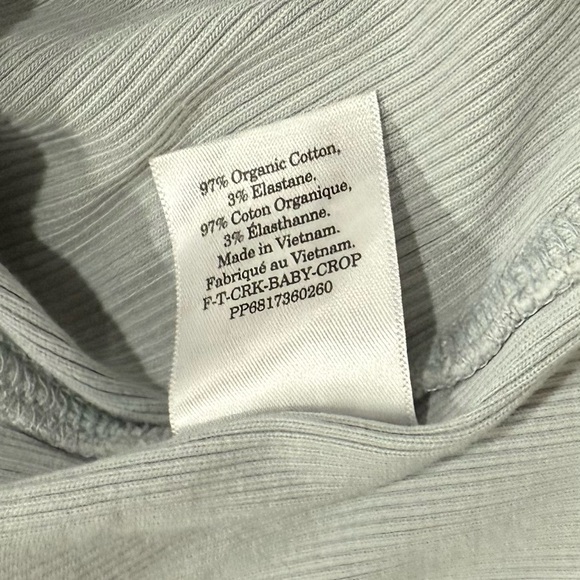 The "90's Rib Tee" from Everlane Cropped Organic Cotton Size Large - Picture 4 of 8